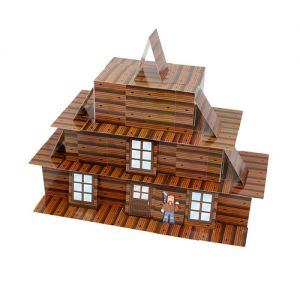 Domek z kart - dom z drewna