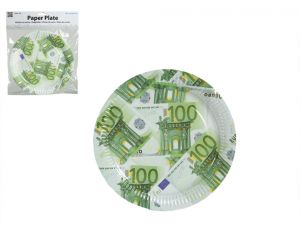 Papierowe talerzyki imprezowe 100 EUR