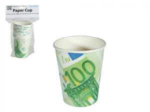 Kubki papierowe 100 EURO