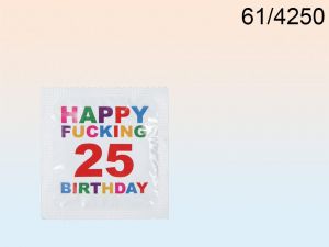 Prezerwatywa Happy Fucking 25 Birthday