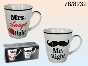 Kubki Mr. Right & Mrs. always Right