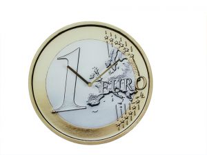 Zegar 1 euro