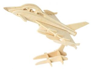 Drewniane puzzle 3D - samolot