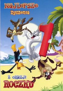 Karnet Looney Tunes z kopertą